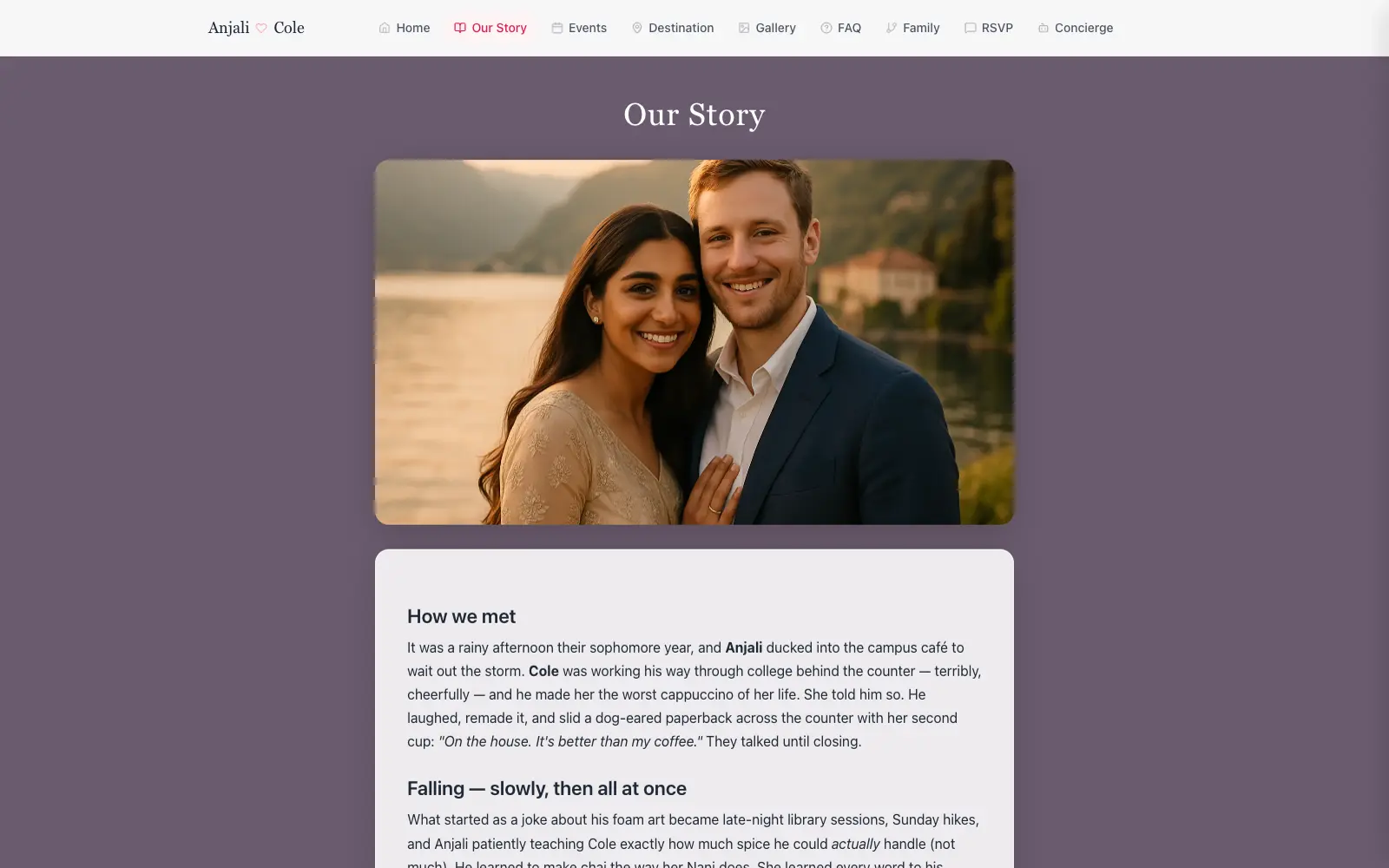 Entangled Events