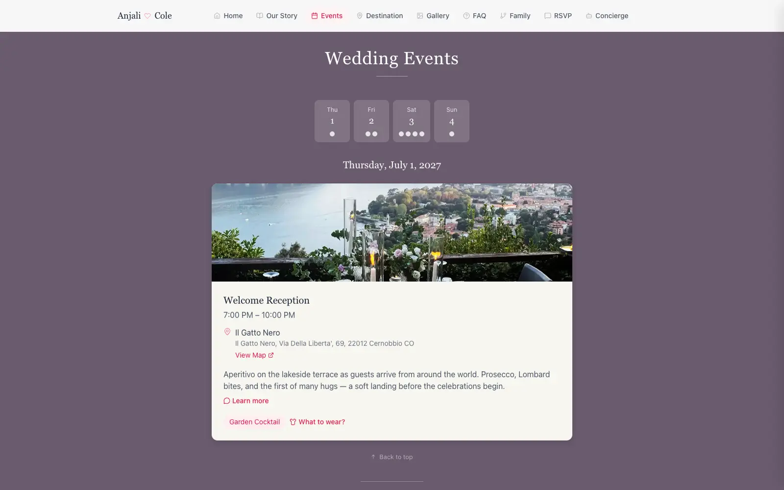 Entangled Events