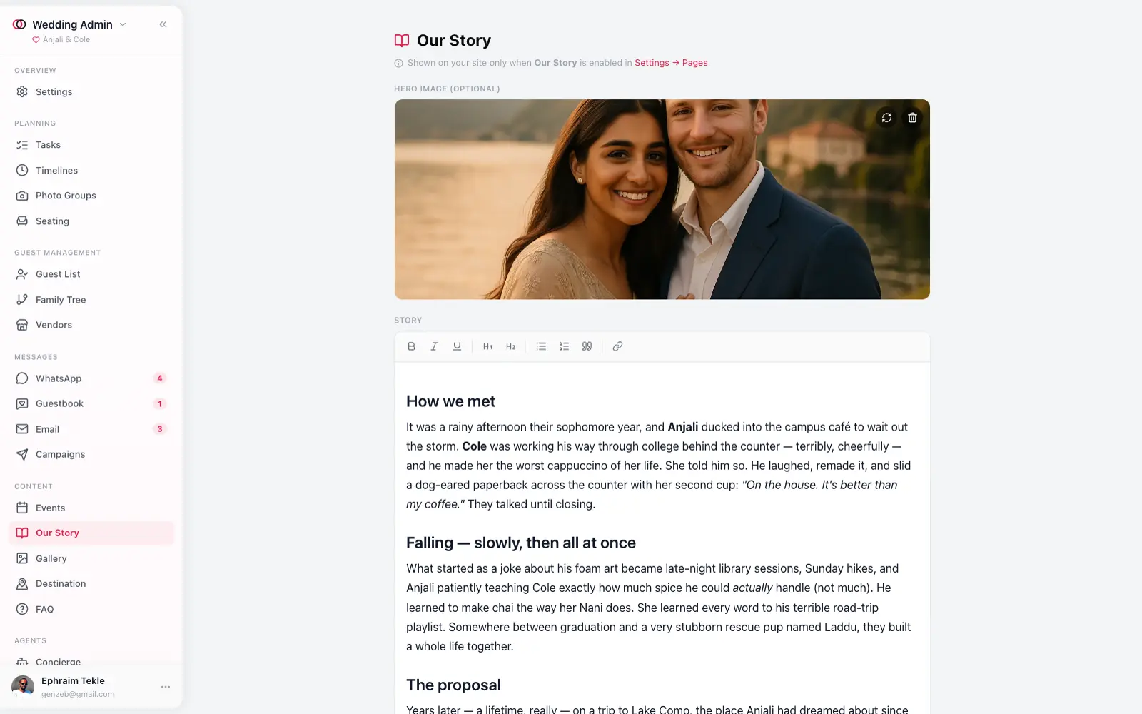 Entangled Events